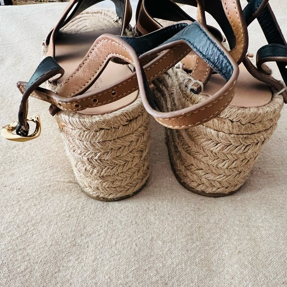 Rag & Bone Hera Espadrille Wedge Sandal Size 39 US 9 in Cigar Tan Brown - Picture 6 of 10